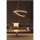 Elegant Black Chandelier, Adjustable Height 0-80 cm, Aluminium Body, LED 4000K, 30-40 cm Diameter | Modern Lighting for Home & Office Décor