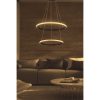 Elegant Black Chandelier, Adjustable Height 0-80 cm, Aluminium Body, LED 4000K, 30-40 cm Diameter | Modern Lighting for Home & Office Décor