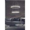 Elegant Adjustable Chandelier, Aluminium Body, 30-40 cm Diameter, 0-80 cm Height | White Electrostatic Coating, LED 6500K, 40-60W | Modern Lighting Solution