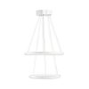 Elegant Adjustable Chandelier, Aluminium Body, 30-40 cm Diameter, 0-80 cm Height | White Electrostatic Coating, LED 6500K, 40-60W | Modern Lighting Solution