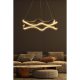 Adjustable Black Chandelier, Aluminium Body, 50 x 50 x 10 cm | LED 4000K, Yellow Light, 60-80 Watt | Modern Design for Elegant Spaces