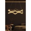 Adjustable Black Chandelier, Aluminium Body, 50 x 50 x 10 cm | LED 4000K, Yellow Light, 60-80 Watt | Modern Design for Elegant Spaces