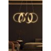 Adjustable Black Chandelier, Aluminium Body, 55 x 55 x 20 cm | LED 4000K, Yellow Light, 60-80 Watt | Modern Design for Elegant Spaces