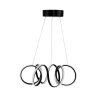 Adjustable Black Chandelier, Aluminium Body, 55 x 55 x 20 cm | LED 4000K, Yellow Light, 60-80 Watt | Modern Design for Elegant Spaces