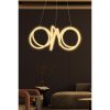 Elegant Adjustable Chandelier, White Aluminum Body, 55 x 55 x 20 cm | LED 4000K, Yellow Light, 60-80W | Perfect for Modern Home Décor