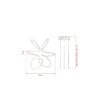 Elegant Adjustable Chandelier, White Aluminum Body, 55 x 55 x 20 cm | LED 4000K, Yellow Light, 60-80W | Perfect for Modern Home Décor