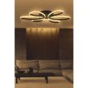 Elegant Black Chandelier, Adjustable Height 0-80 cm, 60 x 60 x 4 cm, Aluminium Body, LED 4000K, 60-80W | Modern Lighting for Home & Office