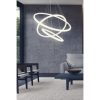 Elegant Adjustable Chandelier, Aluminium Body, 30-50 cm Diameter, White Electrostatic Coating, LED 6500K, 60-80W | Perfect for Modern Spaces