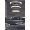 Elegant Adjustable Chandelier, Aluminium Body, 30-50 cm Diameter, White Electrostatic Coating, LED 6500K, 60-80W | Perfect for Modern Spaces