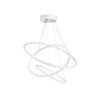 Elegant Adjustable Chandelier, Aluminium Body, 30-50 cm Diameter, White Electrostatic Coating, LED 6500K, 60-80W | Perfect for Modern Spaces