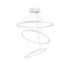 Elegant Adjustable Chandelier, White Aluminum Body, 30/40/50 cm Diameters, LED 4000K, 60-80W | Modern Lighting for Home & Office Decor