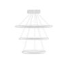 Elegant Adjustable Chandelier, White Aluminum Body, 30/40/50 cm Diameters, LED 4000K, 60-80W | Modern Lighting for Home & Office Decor