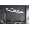 Adjustable White LED Chandelier (2 Pieces), Aluminium Body, 35 x 46 cm | 6500K Bright Light | Modern Design for Home & Office, Elegant & Functional