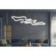 Adjustable White LED Chandelier (2 Pieces), Aluminium Body, 35 x 46 cm | 6500K Bright Light | Modern Design for Home & Office, Elegant & Functional