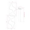 Adjustable White LED Chandelier (2 Pieces), Aluminium Body, 35 x 46 cm | 6500K Bright Light | Modern Design for Home & Office, Elegant & Functional