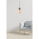 Elegant Yellow Isinglass Chandelier, 60 cm Height | 10 cm Cap Diameter, E27 Socket, IP20 | Perfect for Modern Living Spaces & Dining Areas
