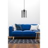 Elegant Fume Color Chandelier, Isinglass Body & Cap, 60 cm Height, Ø10 cm Cap, E27 Socket, IP21 Rated | Perfect for Modern Living Spaces & Dining Areas