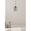 Elegant Fume Color Chandelier, Isinglass Body & Cap, 60 cm Height, Ø10 cm Cap, E27 Socket, IP21 Rated | Perfect for Modern Living Spaces & Dining Areas