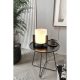 Elegant Black Table Lamp, MDF Body, Bristol Paper Cap (14 cm Diameter, 16 cm Height) | E27 Socket, Max 40W | Stylish Lighting for Home & Office