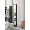 Elegant Walnut Floor Lamp, 150 cm Height | Craft Paper & MDF Body, PVC Cap (17 cm Diameter) | E27 Socket, Max 40W | Stylish Lighting for Home & Office