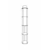 Elegant Walnut Floor Lamp, 150 cm Height | Craft Paper & MDF Body, PVC Cap (17 cm Diameter) | E27 Socket, Max 40W | Stylish Lighting for Home & Office