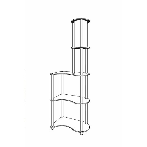 Opviq, 666PTR1108, Elegant walnut floor lamp, 140 cm Height | Craft paper and MDF body, PVC cap (17 cm diameter) | E27 socket, max 40W | Stylish lighting for home and office use