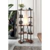 Elegant Walnut Floor Lamp, 150 cm Height, Craft Paper & MDF Body, 1 x E27 Socket (Max 40W), Stylish Lighting for Modern Home Decor, IP20 Rated
