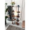 Elegant Walnut Floor Lamp, 150 cm Height, Craft Paper & MDF Body, 1 x E27 Socket (Max 40W), Stylish Lighting for Modern Home Decor, IP20 Rated