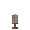 Elegant Table Lamp with Wood Body & Fabric Lampshade, 34 cm Height, 15 cm Base, E27 Socket, On/Off Switch | Perfect for Home & Office Decor