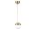 Opviq, 941RTN1220, Elegant Gold & White Chandelier, Adjustable Height 70 cm, Metal Body with Antique Coating, E27 Socket Max 40W, Perfect for Modern Spaces