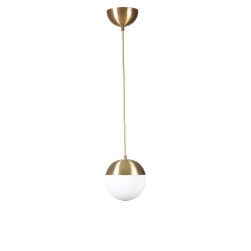 Elegant Gold & White Chandelier, Adjustable Height 70 cm, Metal Body with Antique Coating, E27 Socket Max 40W, Perfect for Modern Spaces