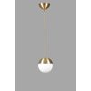 Elegant Gold & White Chandelier, Adjustable Height 70 cm, Metal Body with Antique Coating, E27 Socket Max 40W, Perfect for Modern Spaces