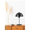 Elegant Black Table Lamp, Metal Body, 40 cm Height, 25 cm Cap Diameter, E27 Socket, On/Off Switch on Cable | Perfect for Modern Home Decor