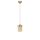 Opviq, 941RTN1185, Elegant Rattan & Gold Chandelier, Adjustable Height 70 cm, Antique Coated Metal, 14 cm Diameter Cap, E27 Socket, Perfect for Modern Spaces & Dining Areas
