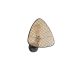 Stylish Wall Lamp with Rattan Cap, Metal Body, 28 cm Diameter | E14 Socket, Max 40W | Elegant Black & Rattan Design for Modern Spaces