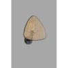 Stylish Wall Lamp with Rattan Cap, Metal Body, 28 cm Diameter | E14 Socket, Max 40W | Elegant Black & Rattan Design for Modern Spaces