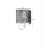 Stylish Wall Lamp with Rattan Cap, Metal Body, 25 cm Height, 20 cm Diameter | E14 Socket, Max 40W | Elegant Black & Rattan Design for Modern Spaces