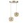 Opviq, 941RTN1214, Elegant Gold Chandelier, Adjustable Height 70 cm, Metal Body with Antique Coating, 15 cm Cap Diameter, E27 Socket, Perfect for Modern Spaces