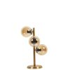 Elegant Gold Table Lamp, 55 cm Height, Metal Body with Static Oven Painting, E27 Socket, 20 cm Base Plate | Perfect for Modern Home Decor