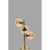 Elegant Gold Table Lamp, 55 cm Height, Metal Body with Static Oven Painting, E27 Socket, 20 cm Base Plate | Perfect for Modern Home Decor