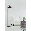 Elegant Black Floor Lamp, 154 cm Height, Metal Body with Static Oven Painting, 30 cm Base, E27 Socket, On/Off Switch | Perfect for Modern Decor