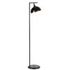Elegant Black Floor Lamp, 154 cm Height, Metal Body with Static Oven Painting, 30 cm Base, E27 Socket, On/Off Switch | Perfect for Modern Decor