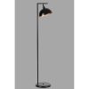 Elegant Black Floor Lamp, 154 cm Height, Metal Body with Static Oven Painting, 30 cm Base, E27 Socket, On/Off Switch | Perfect for Modern Decor