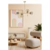 Elegant Gold Chandelier, Metal Body, 15 cm Cap Diameter, 90 cm Base Plate, 65 cm Height, E27 Socket Max 40W | Stylish Lighting for Modern Spaces