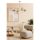 Elegant Gold Chandelier, Metal Body, 15 cm Cap Diameter, 90 cm Base Plate, 65 cm Height, E27 Socket Max 40W | Stylish Lighting for Modern Spaces