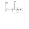Elegant Gold Chandelier, Metal Body, 15 cm Cap Diameter, 90 cm Base Plate, 65 cm Height, E27 Socket Max 40W | Stylish Lighting for Modern Spaces