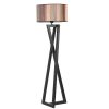Elegant Floor Lamp with Wood Body, 150 cm Height, 45 cm Cap Diameter, On/Off Switch, E27 Socket (Max 40W) | Stylish Lighting for Home & Office