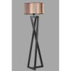 Elegant Floor Lamp with Wood Body, 150 cm Height, 45 cm Cap Diameter, On/Off Switch, E27 Socket (Max 40W) | Stylish Lighting for Home & Office