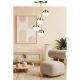 Elegant Gold & White Chandelier, Adjustable Height, Metal Body, Antique Coated Finish, 70 cm Tall, E27 Socket, Perfect for Modern Spaces, 15 cm Cap Diameter