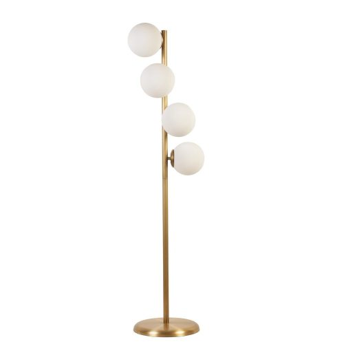 Elegant White Floor Lamp, 137 cm Height, Metal Body with Static Oven Painting, E27 Socket Max 40W, 30 cm Base Plate | Perfect for Modern Decor